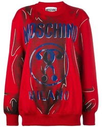 roter Pullover von Moschino