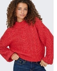 roter Pullover von Only