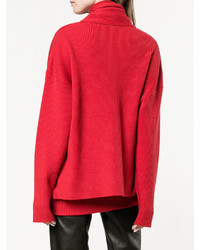 roter Pullover von Balenciaga