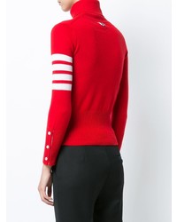 roter Rollkragenpullover von Thom Browne