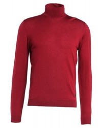 roter Rollkragenpullover von Armani Collezioni