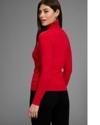 roter Rollkragenpullover von Bruno Banani
