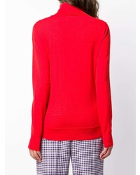 roter Rollkragenpullover von Erika Cavallini