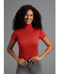 roter Rollkragenpullover von FlashLights