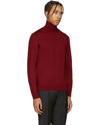 roter Rollkragenpullover von Maison Margiela