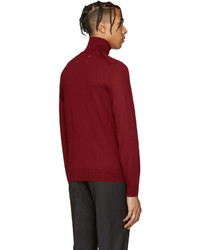 roter Rollkragenpullover von Maison Margiela