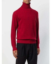 roter Rollkragenpullover von Maison Flaneur