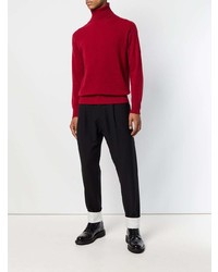 roter Rollkragenpullover von Maison Flaneur