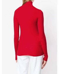 roter Rollkragenpullover von Jil Sander Navy