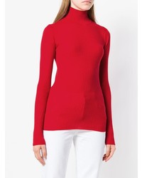 roter Rollkragenpullover von Jil Sander Navy