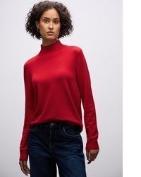 roter Rollkragenpullover von STREET ONE