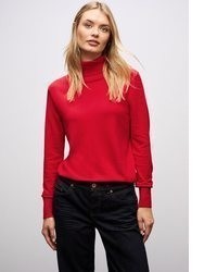 roter Rollkragenpullover von STREET ONE