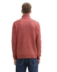 roter Rollkragenpullover von Tom Tailor