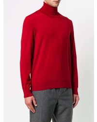 roter Rollkragenpullover von Z Zegna