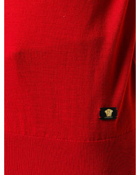 roter Rollkragenpullover von Versace