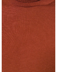 roter Rollkragenpullover von Roberto Collina