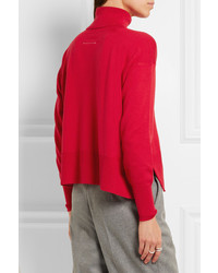 roter Rollkragenpullover von MM6 MAISON MARGIELA