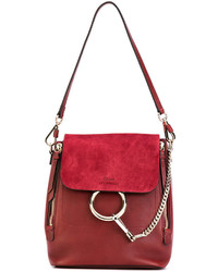 roter Rucksack von Chloé