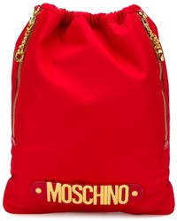 roter Rucksack von Moschino