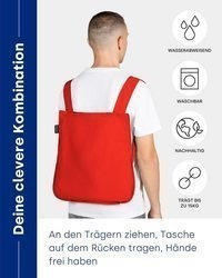 roter Rucksack von NOTABAG