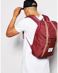 roter Rucksack von Herschel