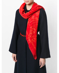 roter Schal mit Paisley-Muster von Etro