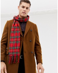 roter Schal mit Schottenmuster von Burton Menswear