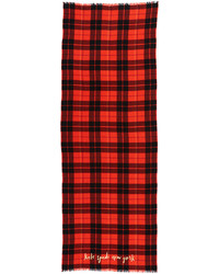 roter Schal mit Schottenmuster von Kate Spade
