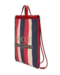 roter Segeltuch Rucksack von Gucci