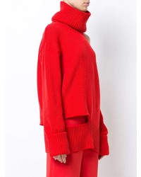 roter Strick Oversize Pullover von Monse