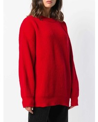 roter Strick Oversize Pullover von Department 5