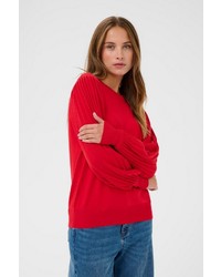 roter Strick Pullover von Kaffe