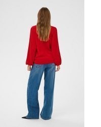 roter Strick Pullover von Kaffe