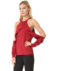 roter Strick Pullover von Dion Lee