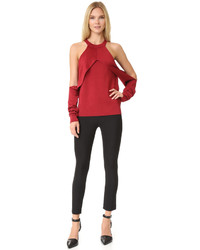 roter Strick Pullover von Dion Lee