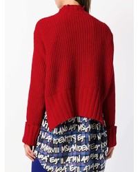 roter Strick Rollkragenpullover von MSGM