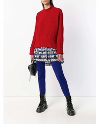 roter Strick Rollkragenpullover von MSGM