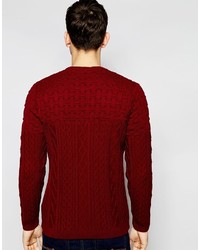 roter Strickpullover von Asos