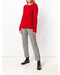 roter Strickpullover von Woolrich