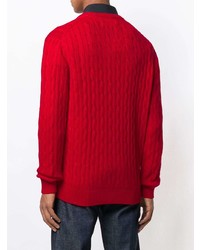 roter Strickpullover von Calvin Klein Jeans