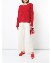 roter Strickpullover von Mansur Gavriel