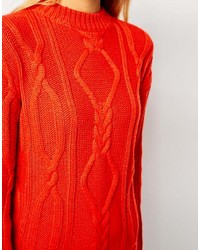 roter Strickpullover von Asos