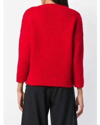 roter Strickpullover von Societe Anonyme