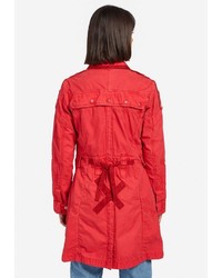 roter Trenchcoat von khujo