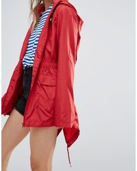 roter Trenchcoat von Brave Soul