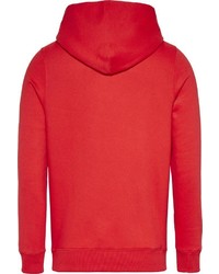 roter und weißer bedruckter Pullover mit einem Kapuze von Tommy Jeans