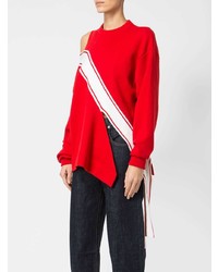 roter und weißer bedruckter Pullover mit einem Rundhalsausschnitt von Monse