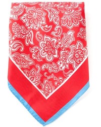 roter und weißer bedruckter Schal von Kiton