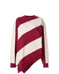 roter und weißer Oversize Pullover