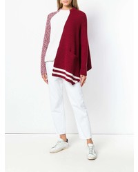 roter und weißer Oversize Pullover von MRZ